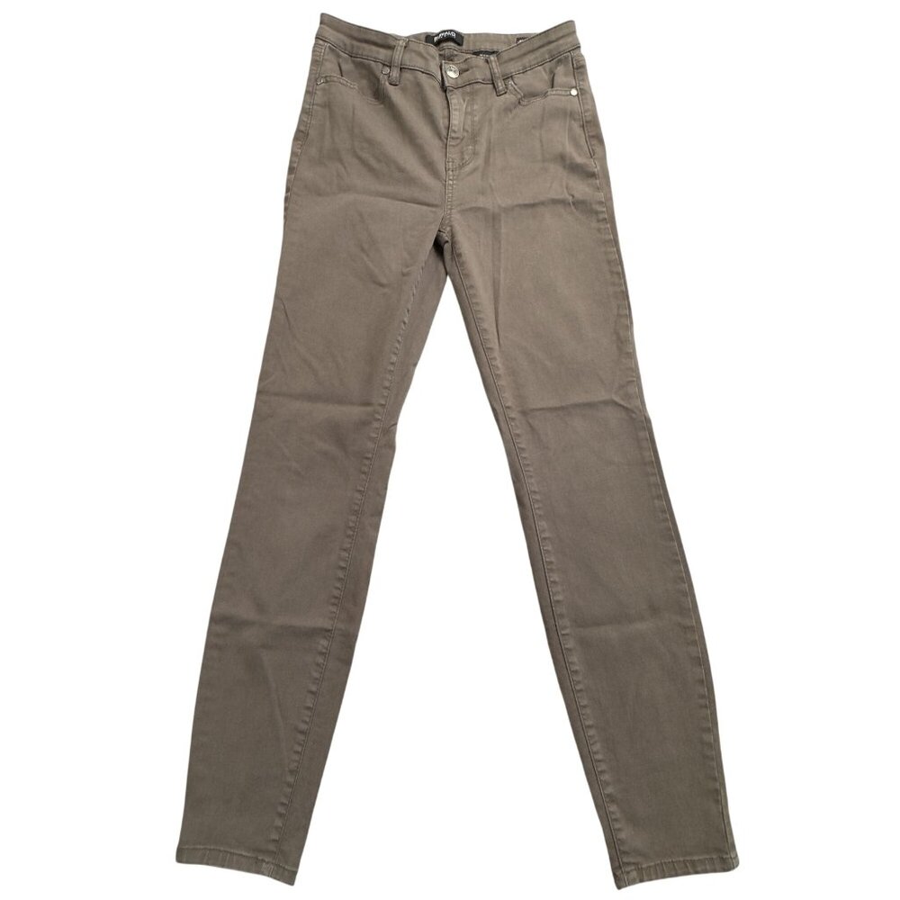 Buffalo David Bitton Womens 2/26 High Rise Skinny Jeans Hanna Stretch Taupe